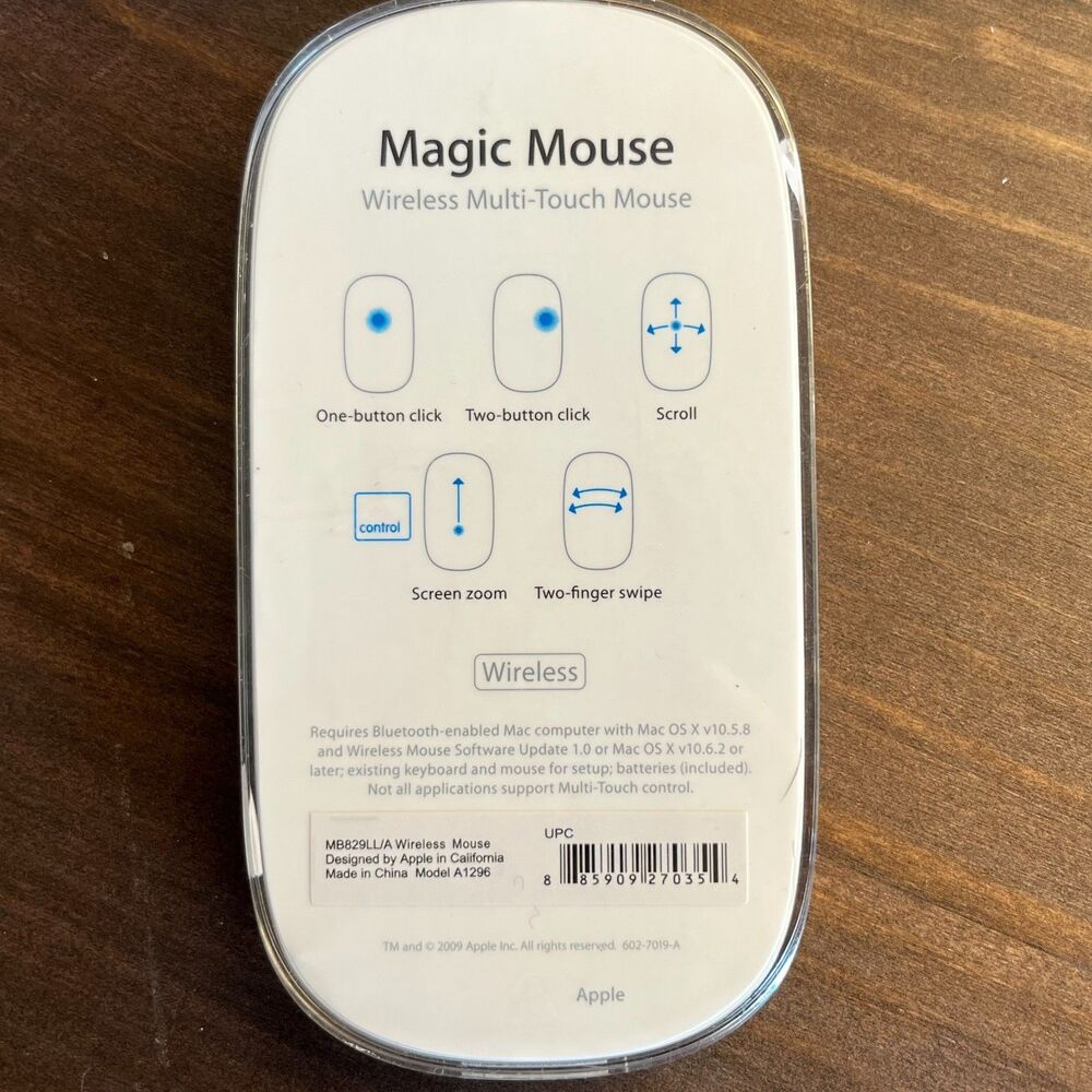 Apple Magic Mouse Wireless Bluetooth - Picture 4 of 5